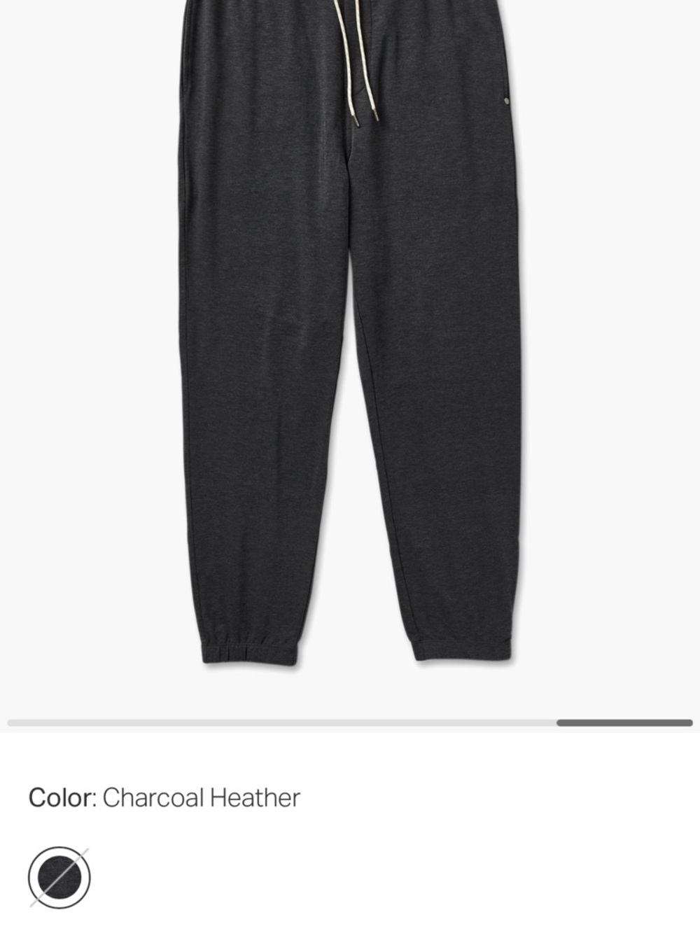 Vuori Charcoal Heather Jogger Sweatpants